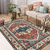 AREA RUG EXTRA LARGE RECTANGULAR RUGS RETRO STYLE GEOMETRIC RED BLUE FOR LIVING ROOM BEDROOM KITCHEN CARPET 150X170CM