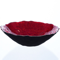 LUXOR bowl - rot - 16x16x4,5cm - Glas