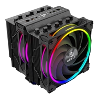 Akasa Soho H7 ARGB CPU Cooler Black 2x 120mm PWM Fan Dual Tower Aluminium Fins 7x Copper Heatpipes Intel/AMD