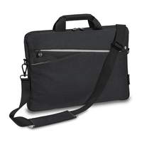 PEDEA Laptoptasche 15,6 Zoll (39,6cm) FASHION Notebook Umhängetasche mit Schultergurt, schwarz