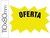 Cartel marca precios (110x80 mm) AMARILLO fluorescente -Bolsa con 50 carteles