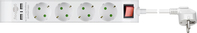 Goobay 4-Way Power Strip with Switch and USB