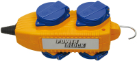 Brennenstuhl 1081070 power extension 4 AC outlet(s) Blue, Yellow