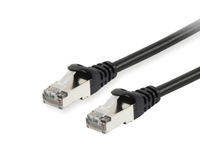 Equip Cat.6A S/FTP Patch Cable, 0.25m, Black