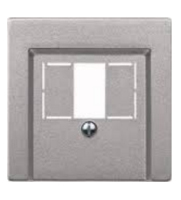 Merten 297960 placa de pared y cubierta de interruptor Aluminio