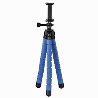 Hama Flex háromlábú fotóállvány Okostelefon/sportkamera 3 láb(ak) Fekete, Kék