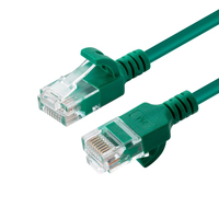 Microconnect V-UTP6A01G-SLIM cavo di rete Verde 1 m Cat6a U/UTP (UTP)
