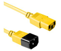 Microconnect PE040618Y cavo di alimentazione Giallo 1,8 m Accoppiatore C13 Accoppiatore C14