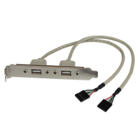 StarTech.com Adattatore piastra slot USB A femmina 2 porte