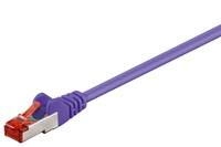 Goobay 95586 networking cable Purple 1.5 m Cat6 S/FTP (S-STP)