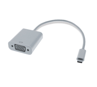M-Cab 2200023 Videokabel-Adapter 0,2 m VGA (D-Sub) USB Typ-C Weiß