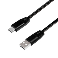 LogiLink CU0157 câble USB 1 m USB 2.0 USB A USB C Noir