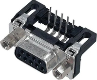 Harting 09 66 313 6600 kabel-connector D-Sub 25-pin Zwart, Roestvrijstaal