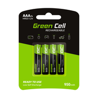 Green Cell GR03 bateria do użytku domowego Bateria do ponownego naładowania AAA Niklowo-metalowo-wodorkowa (NiMH)