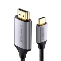 Ugreen 50570 adapter kablowy 1,5 m USB C HDMI Typu A (Standard) Czarny