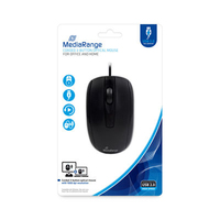 MediaRange MROS211 mouse USB tipo A Ottico 1000 DPI Ambidestro