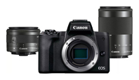 Canon EOS M50 Mark II + M15-45 S+M55-200 EU26 MILC 24,1 MP CMOS 6000 x 4000 Pixeles Negro