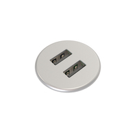 Kondator 935-PM30S socket-outlet 2 x USB A Silver