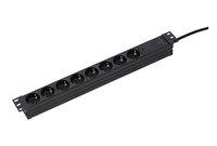 as-Schwabe 18190 power extension 3 m 8 AC outlet(s) Indoor Black