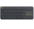 Logitech K400 Plus Tv teclado RF inalámbrico QWERTY Internacional de EE.UU. Negro