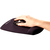 Fellowes Mouse Mat Wrist Support - PlushTouch Mouse Pad with Non Slip Rubber Base & Antibacterial Protection - Ergonomic Mouse Mat for Computer, Laptop, Home Office Use - Black