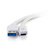 C2G Câble USB-C® vers USB-A SuperSpeed 5 Gbits/s M/M 1,8 m - Blanc