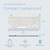 R-Go Tools Ergonomisch toetsenbord R-Go Compact Break, compact toetsenbord met pauzesoftware, QWERTY (IT), Bluetooth, wit
