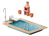 FALLER 180542 scale model part/accessory Swimming pool and utility shed
