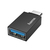Hama | Adaptador USB C a USB A para PC, tablet, o smartphone, rápida transferencia de datos, color negro.