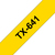 Brother TX-641 labelprinter-tape Zwart op geel
