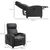 Homcom 700-143V70BK electric massage chair Silver