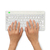 R-Go Tools Ergonomisch toetsenbord R-Go Compact Break, compact toetsenbord met pauzesoftware, QWERTY (NORDIC), Bluetooth, wit