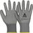 5-Finger Montagehandschuh Hase PU Grey, Gr. 8/L grau, Polyesterstrick, Soft-PU-Beschichtung, Strickbund, EN 388 (3131)