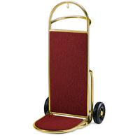 Gepäckwagen - Teppichfarbe: burgunderrot - Edelstahl - 2226.000