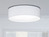 Deckenleuchte rund mit LED dimmbar - Stoffschirm Weiß Ø 55cm