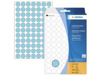 HERMA Vielzwecketiketten blau 13 mm rund Papier 2464 St.