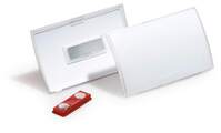 Durable CLICK FOLD Magnet Name Tag Badge Holders + Inserts | 10 Pack | 54 x 90mm