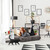 Relaxdays Beistelltisch mit Haustierbett, Katzen & kleine Hunde, HxBxT: 54,5 x 50 x 54 cm, Tierbett mit Kissen, weiß