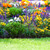 Relaxdays Beetzaun, HxB je 45 x 48 cm, 6 Zaunelemente, Garten Beeteinfassung zum Stecken, Metall, Spitzen-Form, schwarz