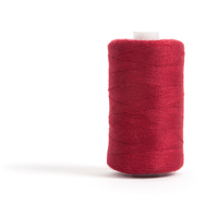 Hemline Sewing and Overlocking Thread: 5 x 1,000m: Dark Red 1 x Pack consists of 5 Individual sales units