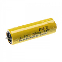Batterij voor Maxell ER17 / 50, 2750 mAh