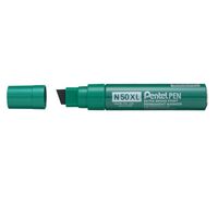 Pentel N50XL Permanent Marker Jumbo Chisel Tip 17mm Line Green (Pack 6)