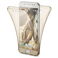 NALIA 360 Gradi Cover compatibile con Samsung Galaxy J3 2017 EU Model, Totale Custodia Protezione, Silicone Trasparente Full-Body Case, Gomma Morbido Ultra-Slim Protettiva Bumpe...