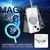 NALIA Cover Chiaro MagPower compatibile con iPhone 14 Plus Custodia [compatibile con MagSafe], Trasparente Anti-Graffio Anti-Giallo Traslucido, Dorso Rigido & Bordi Silicone, Cr...