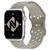 NALIA Breathable Bracelet Silicone Smart Watch Strap compatible with Apple Watch Strap SE & Series 8/7/6/5/4/3/2/1, 38mm 40mm 41mm, Fitness Watch Band, Men & Women Stone Grey