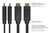 Adapter HDMI 2.0b Stecker an DisplayPort 1.2 Buchse, 4K @60Hz, USB Power, vergoldete Kontakte, Kupfe