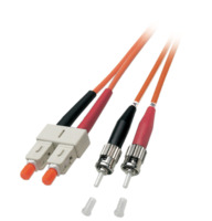 Duplex-Jumper, SC-Duplex auf ST, 3 m, OM1, Multimode 62,5/125 µm