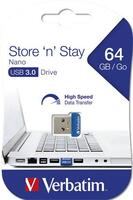 Pendrive, 64GB, USB 3.2, 80/25MB/s, VERBATIM "Nano"