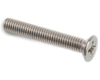 8-32 UNC X 1/4 PHILLIPS COUNTERSUNK MACHINE SCREW ASME B18.6.3 A4 STAINLESS STEEL