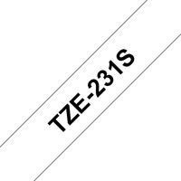 Tze-231S Label-Making Tape Black On White Címke szalagok